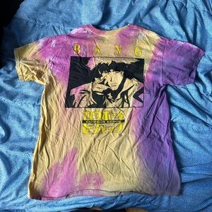 Cowboy bebop anime tie dye tee